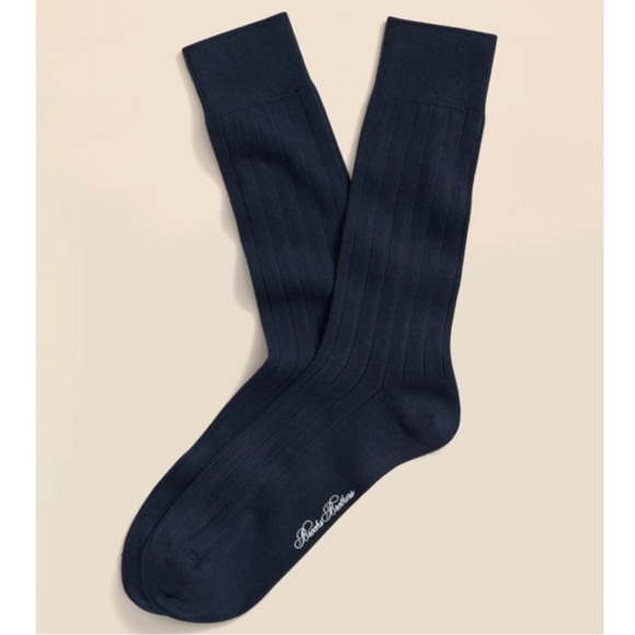 (2) Brooks Brothers Ribbed Crew Socks - Picture 8 of 9